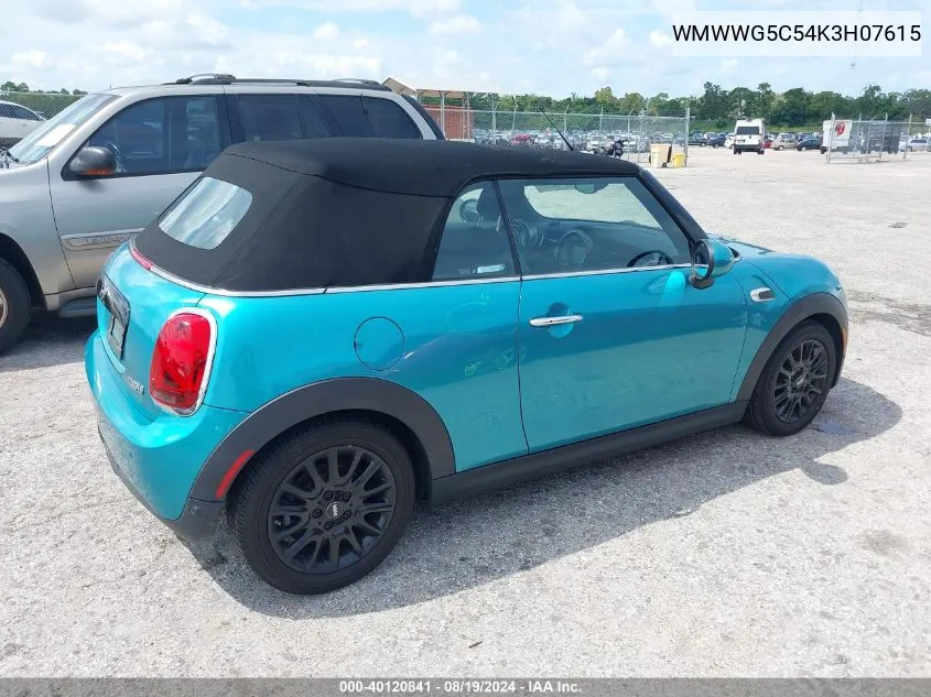 2019 Mini Convertible Cooper VIN: WMWWG5C54K3H07615 Lot: 40120841