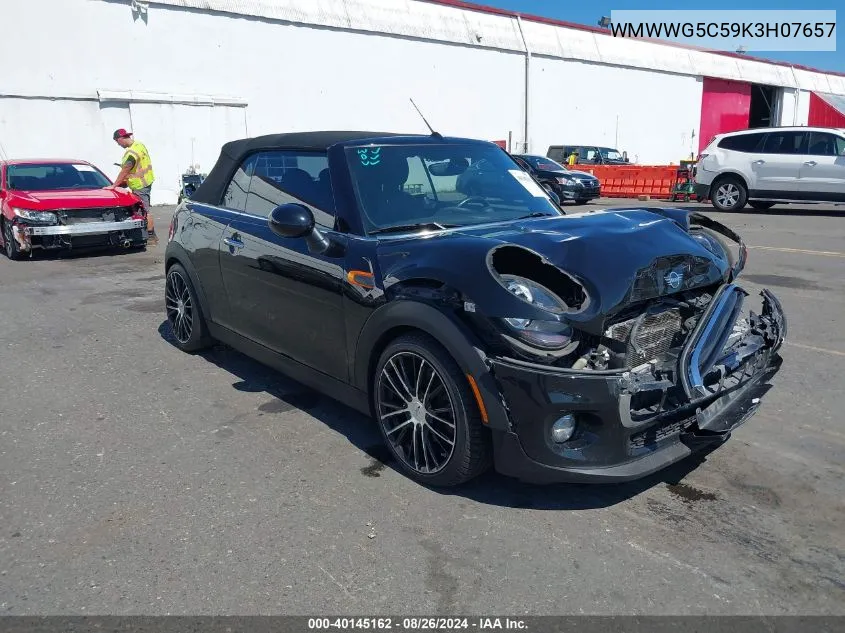 2019 Mini Convertible Cooper VIN: WMWWG5C59K3H07657 Lot: 40145162