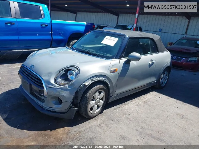 WMWWG5C57K3D01537 2019 Mini Convertible Cooper