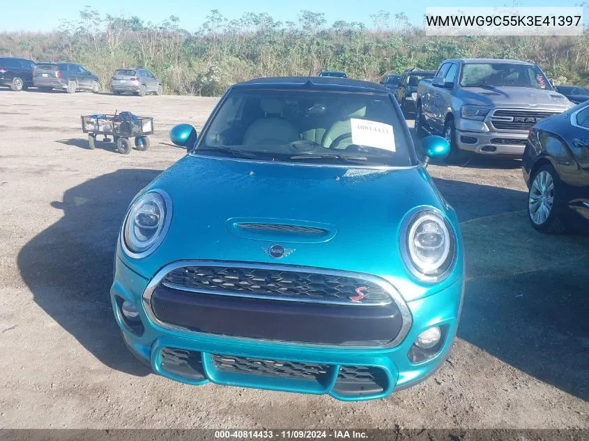 2019 Mini Convertible Cooper S VIN: WMWWG9C55K3E41397 Lot: 40814433