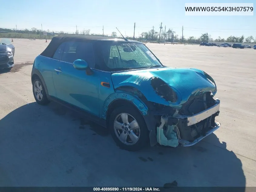 2019 Mini Convertible Cooper VIN: WMWWG5C54K3H07579 Lot: 40895890