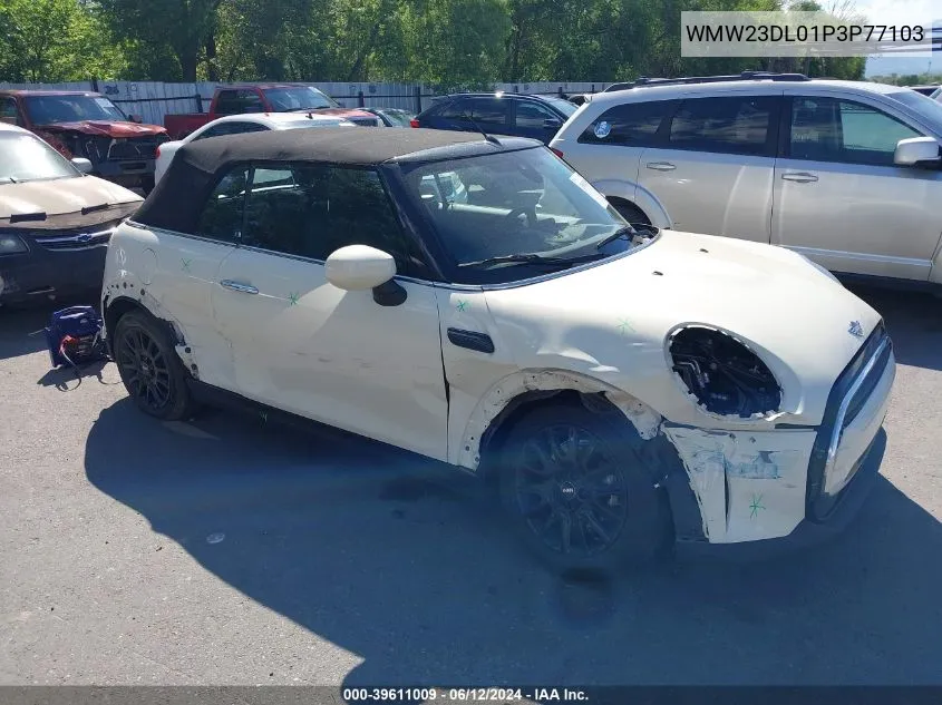 2023 Mini Convertible Cooper VIN: WMW23DL01P3P77103 Lot: 39611009