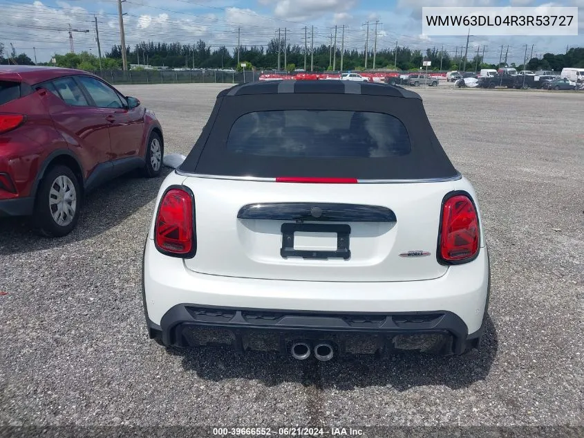 2024 Mini Convertible John Cooper Works VIN: WMW63DL04R3R53727 Lot: 39666552