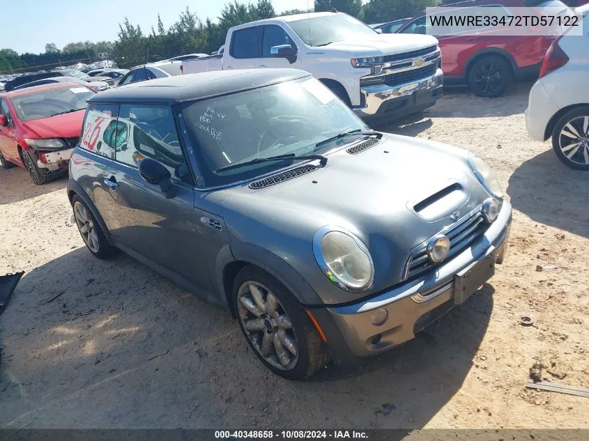 2002 Mini Cooper S S VIN: WMWRE33472TD57122 Lot: 40348658