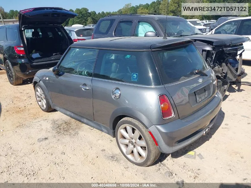 2002 Mini Cooper S S VIN: WMWRE33472TD57122 Lot: 40348658