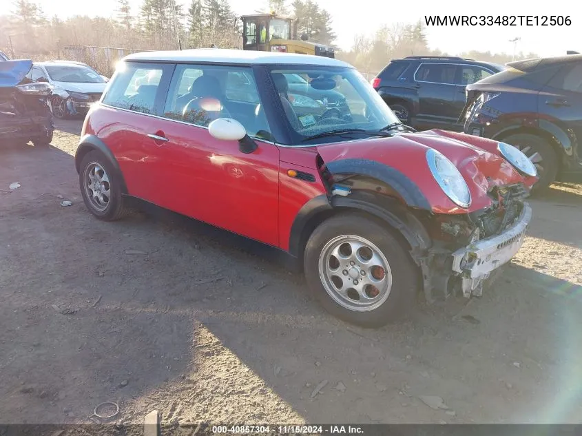 2002 Mini Cooper VIN: WMWRC33482TE12506 Lot: 40857304