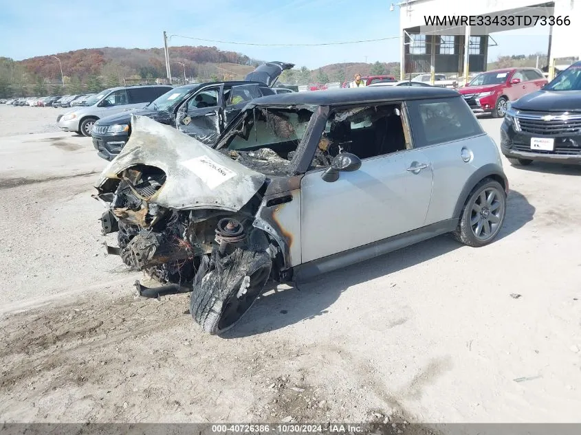 2003 Mini Cooper S VIN: WMWRE33433TD73366 Lot: 40726386