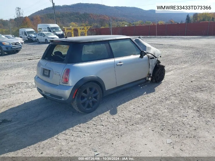 2003 Mini Cooper S VIN: WMWRE33433TD73366 Lot: 40726386