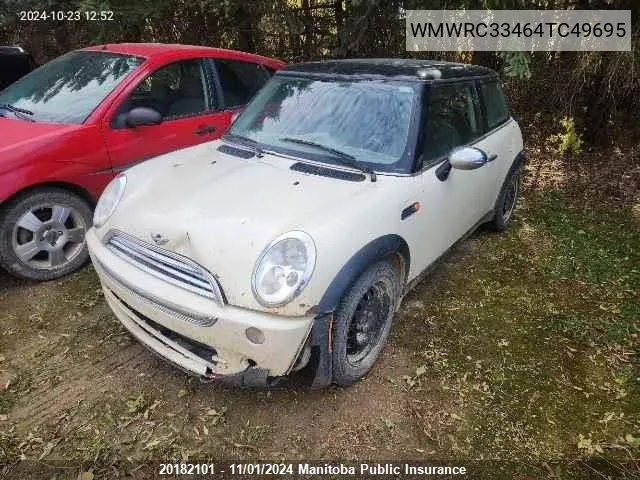 2004 Mini Cooper VIN: WMWRC33464TC49695 Lot: 20182101