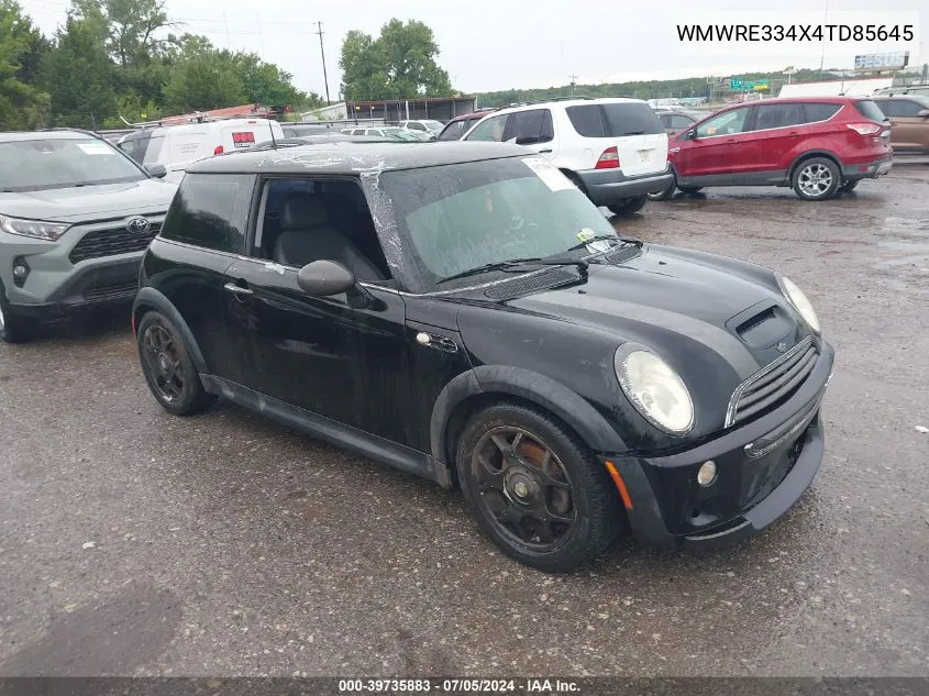 2004 Mini Cooper S VIN: WMWRE334X4TD85645 Lot: 39735883