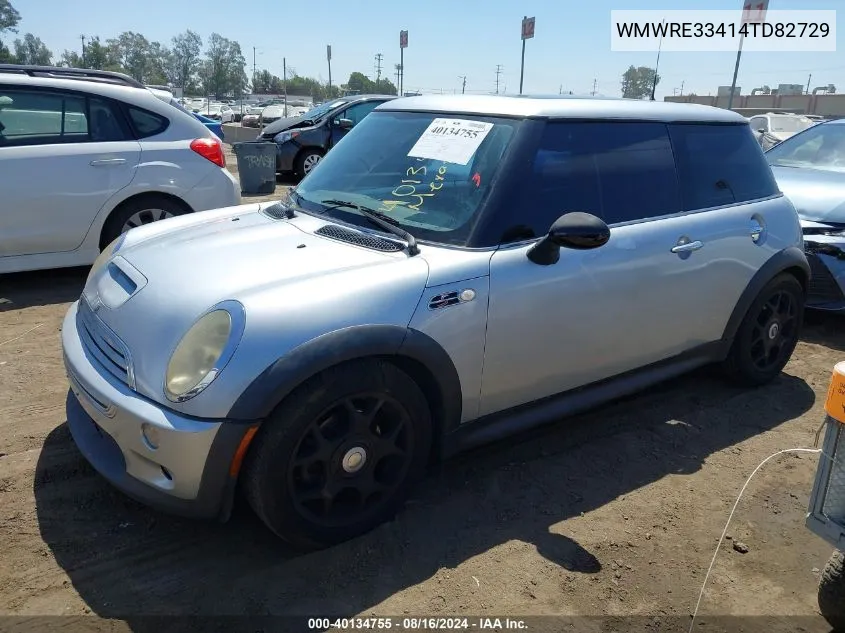 2004 Mini Cooper S VIN: WMWRE33414TD82729 Lot: 40134755