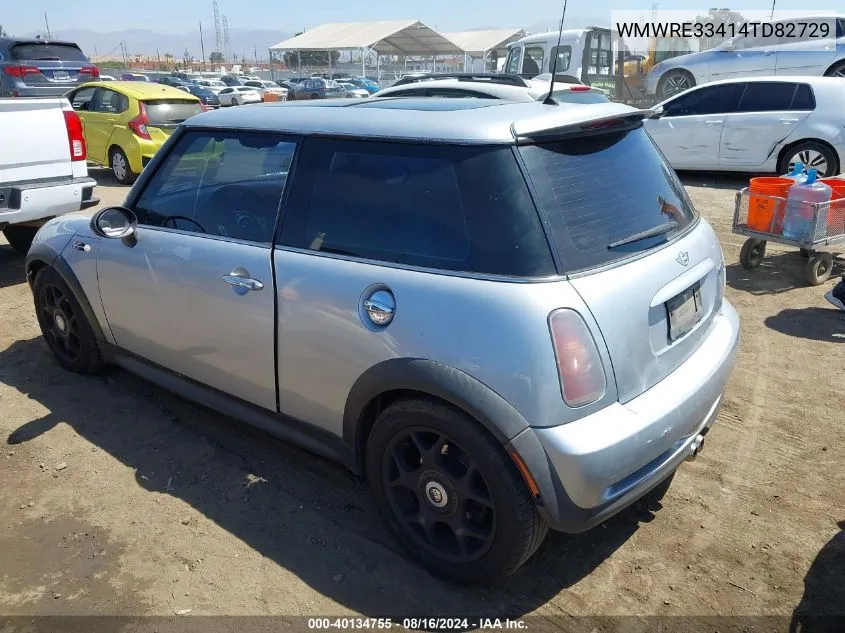 2004 Mini Cooper S VIN: WMWRE33414TD82729 Lot: 40134755