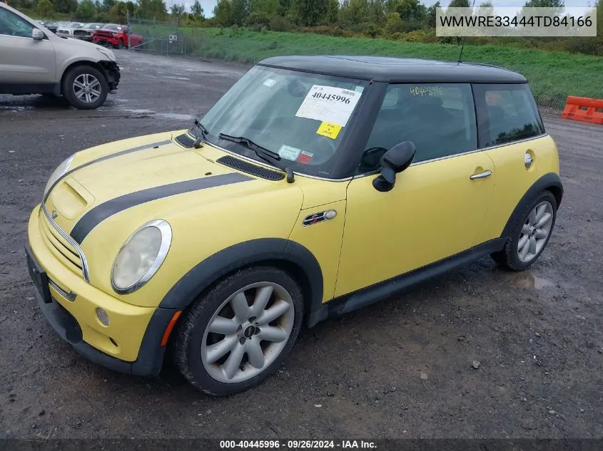 2004 Mini Cooper S VIN: WMWRE33444TD84166 Lot: 40445996