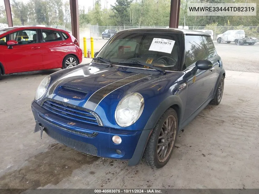 2004 Mini Cooper S VIN: WMWRE33444TD82319 Lot: 40583075