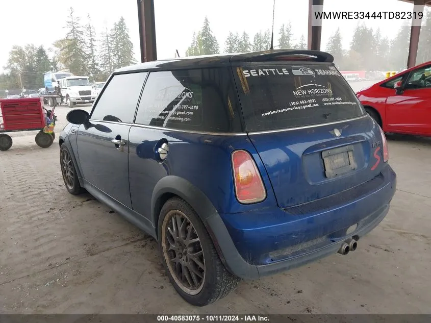 2004 Mini Cooper S VIN: WMWRE33444TD82319 Lot: 40583075