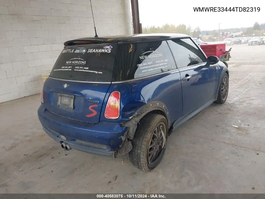 2004 Mini Cooper S VIN: WMWRE33444TD82319 Lot: 40583075