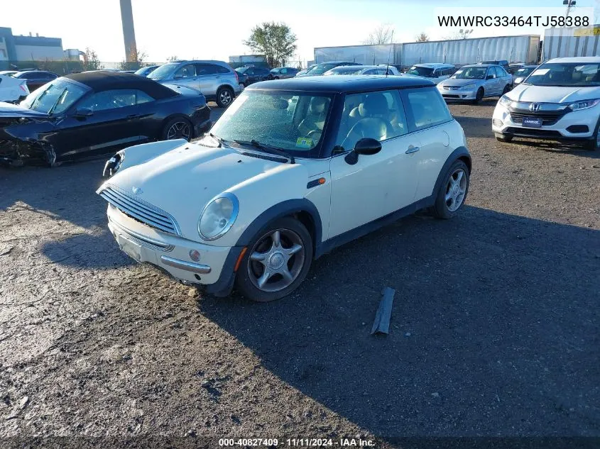 2004 Mini Cooper VIN: WMWRC33464TJ58388 Lot: 40827409