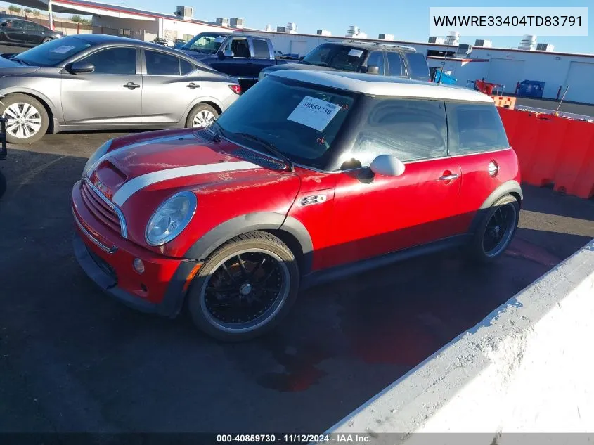 2004 Mini Cooper S VIN: WMWRE33404TD83791 Lot: 40859730