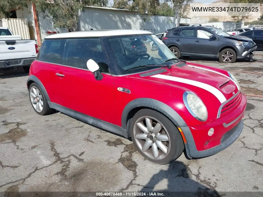 2004 Mini Cooper S VIN: WMWRE33474TD79625 Lot: 40870469