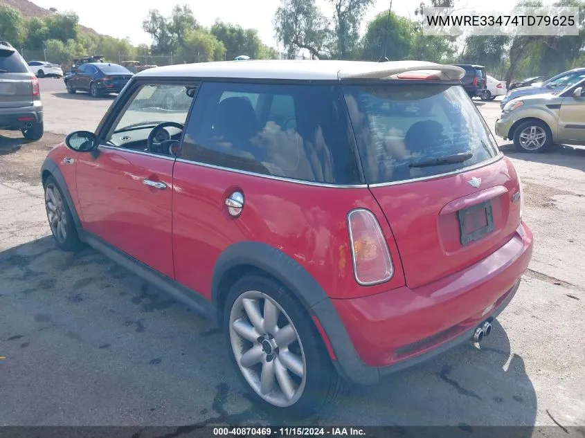 2004 Mini Cooper S VIN: WMWRE33474TD79625 Lot: 40870469