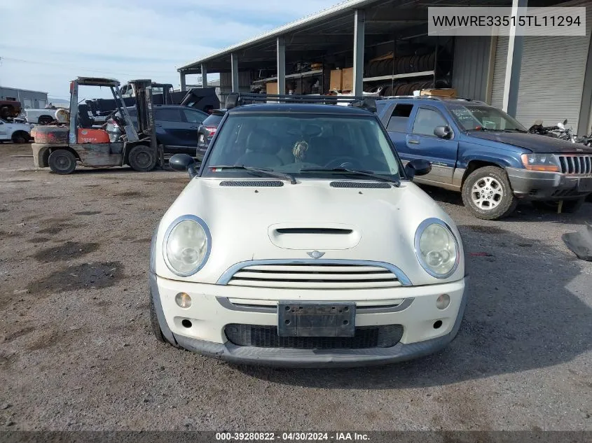 2005 Mini Cooper S VIN: WMWRE33515TL11294 Lot: 39280822