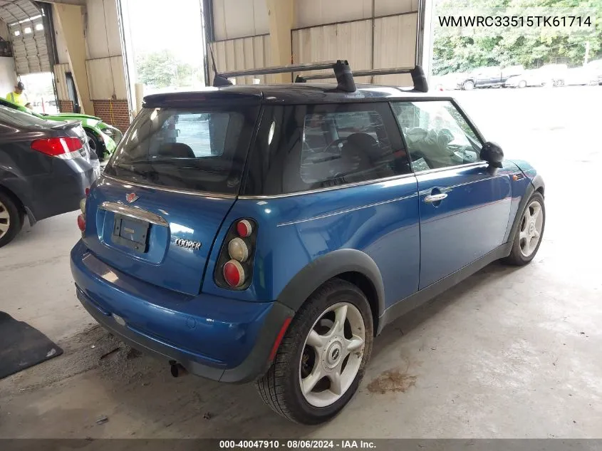 WMWRC33515TK61714 2005 Mini Cooper