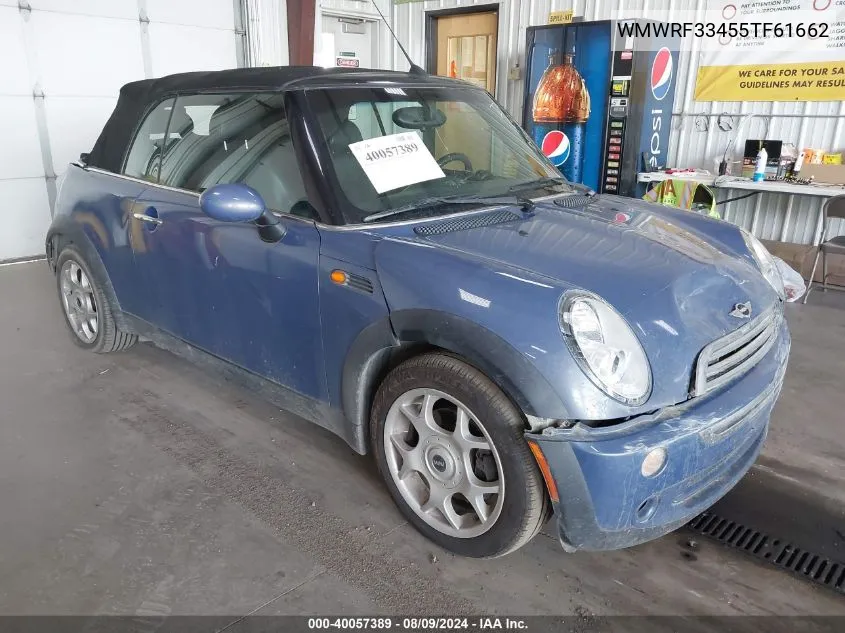 2005 Mini Cooper VIN: WMWRF33455TF61662 Lot: 40057389