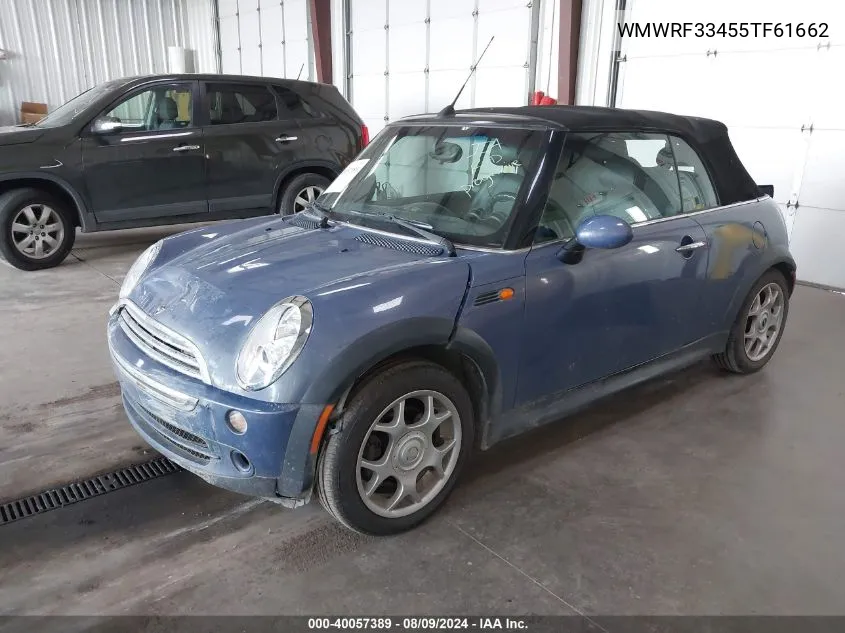 2005 Mini Cooper VIN: WMWRF33455TF61662 Lot: 40057389