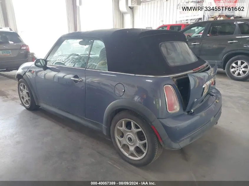 2005 Mini Cooper VIN: WMWRF33455TF61662 Lot: 40057389