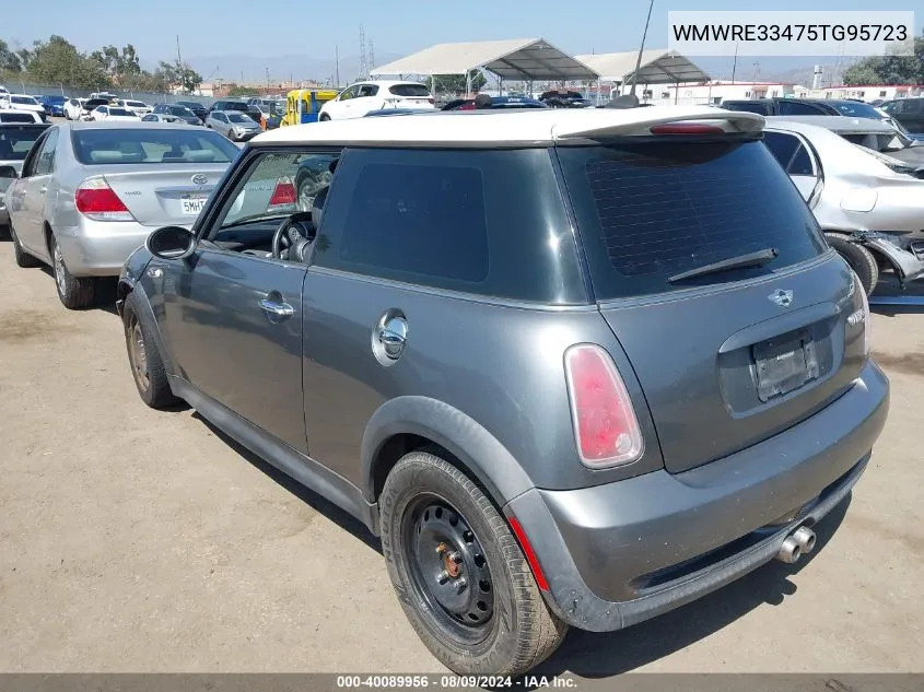 2005 Mini Cooper S VIN: WMWRE33475TG95723 Lot: 40089956