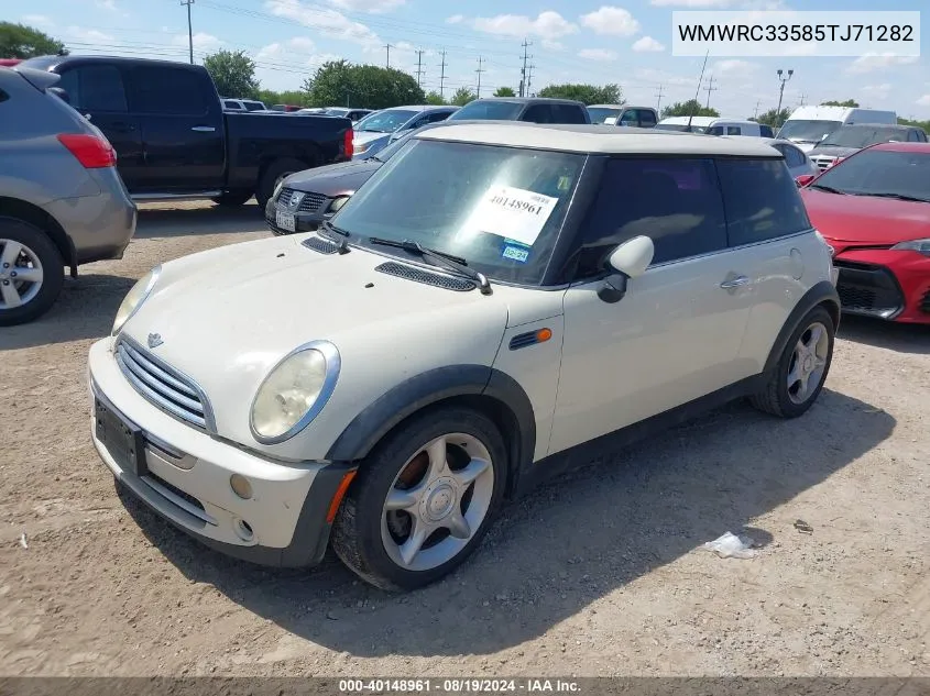 2005 Mini Cooper VIN: WMWRC33585TJ71282 Lot: 40148961