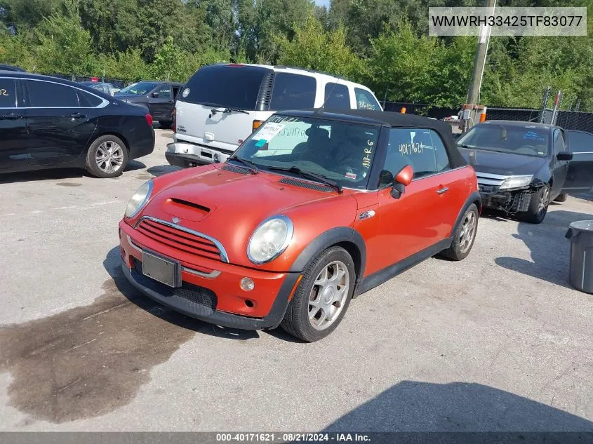 2005 Mini Cooper S VIN: WMWRH33425TF83077 Lot: 40171621