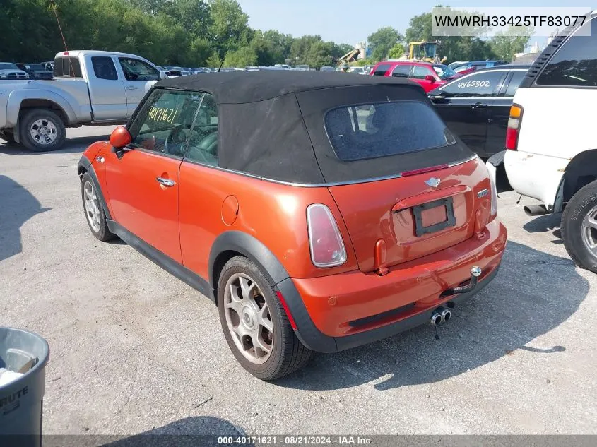 WMWRH33425TF83077 2005 Mini Cooper S