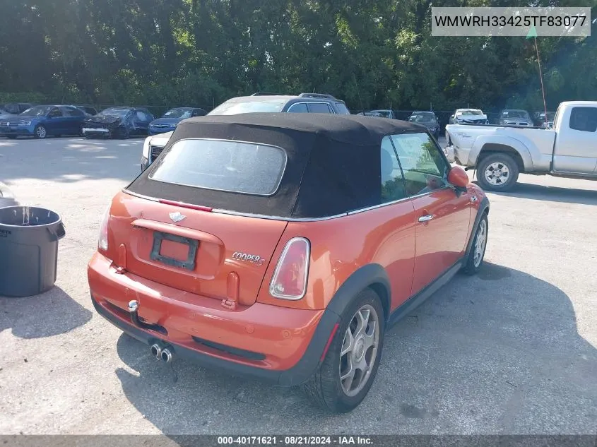 WMWRH33425TF83077 2005 Mini Cooper S