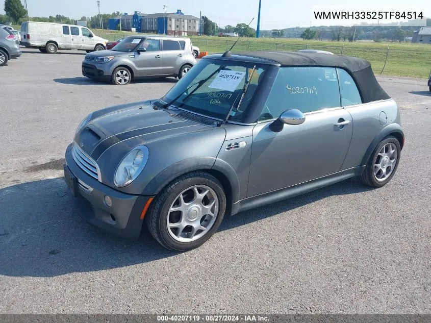 2005 Mini Cooper S VIN: WMWRH33525TF84514 Lot: 40207119