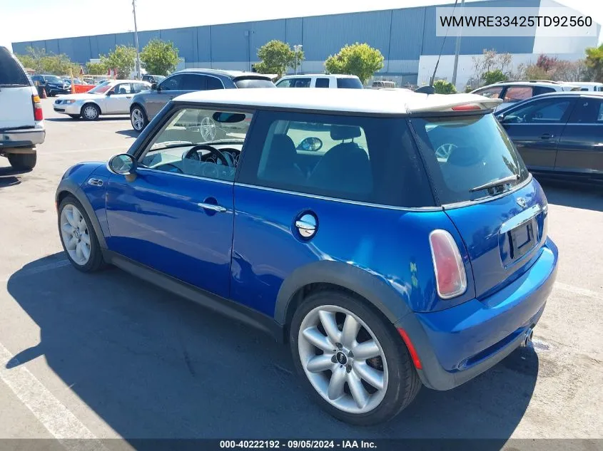 WMWRE33425TD92560 2005 Mini Cooper S