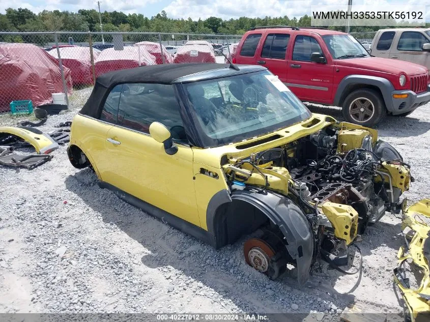 WMWRH33535TK56192 2005 Mini Cooper S