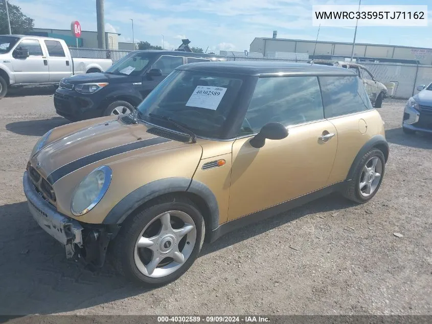 2005 Mini Cooper VIN: WMWRC33595TJ71162 Lot: 40302589