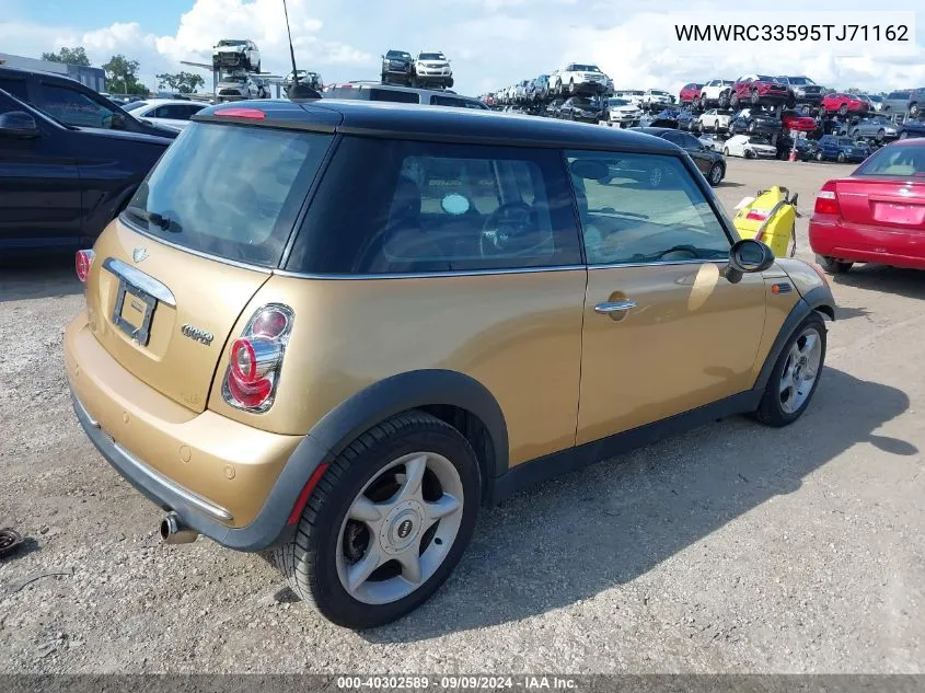 2005 Mini Cooper VIN: WMWRC33595TJ71162 Lot: 40302589