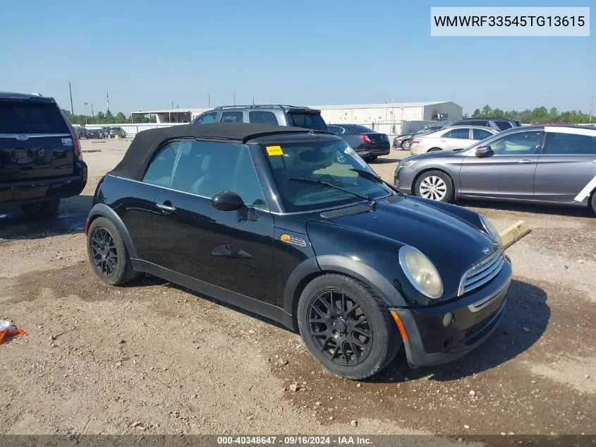 2005 Mini Cooper VIN: WMWRF33545TG13615 Lot: 40348647