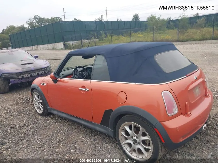 WMWRH33515TK55610 2005 Mini Cooper S