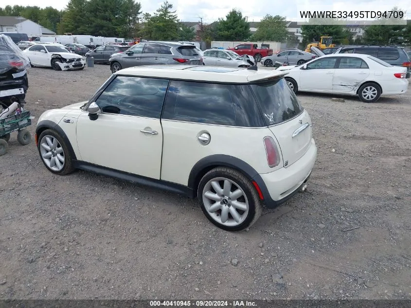 2005 Mini Cooper S VIN: WMWRE33495TD94709 Lot: 40410945