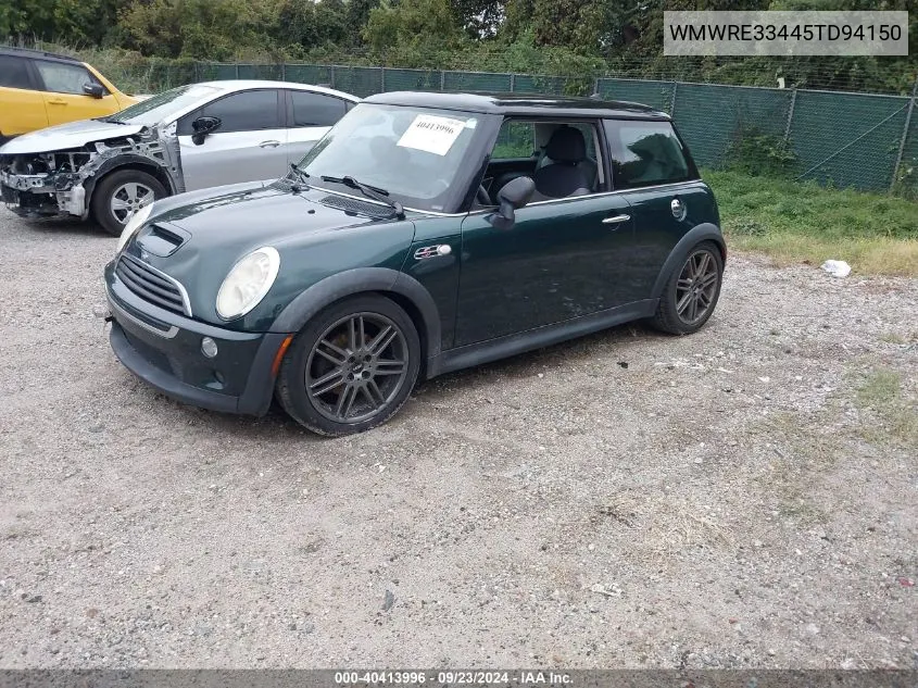 2005 Mini Cooper S S VIN: WMWRE33445TD94150 Lot: 40413996