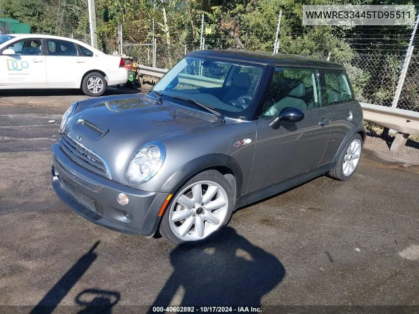 2005 Mini Cooper S VIN: WMWRE33445TD95511 Lot: 40602892