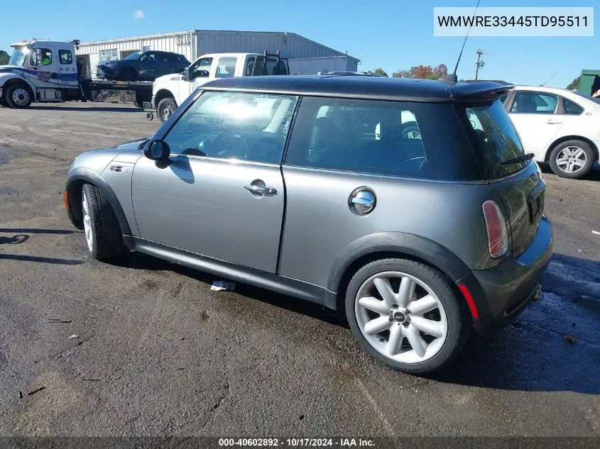 2005 Mini Cooper S VIN: WMWRE33445TD95511 Lot: 40602892