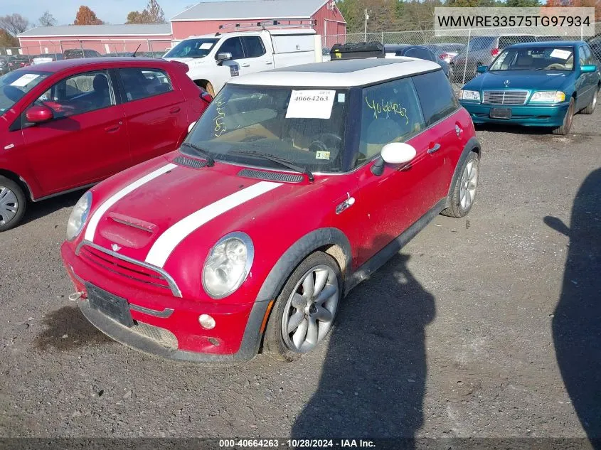 2005 Mini Cooper S VIN: WMWRE33575TG97934 Lot: 40664263