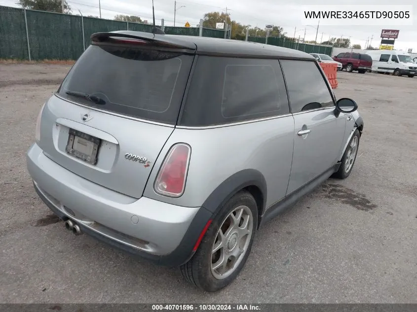 2005 Mini Cooper S VIN: WMWRE33465TD90505 Lot: 40701596