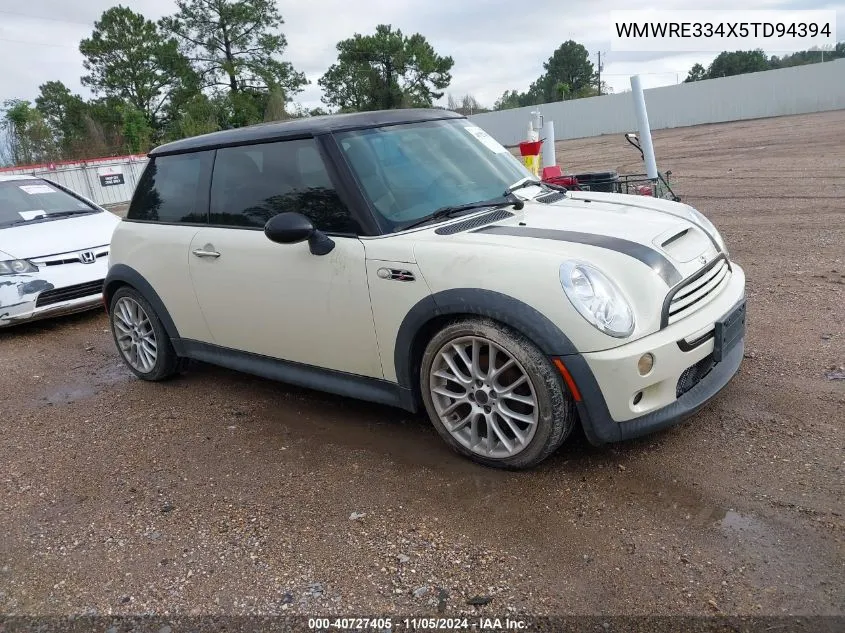 2005 Mini Cooper S VIN: WMWRE334X5TD94394 Lot: 40727405