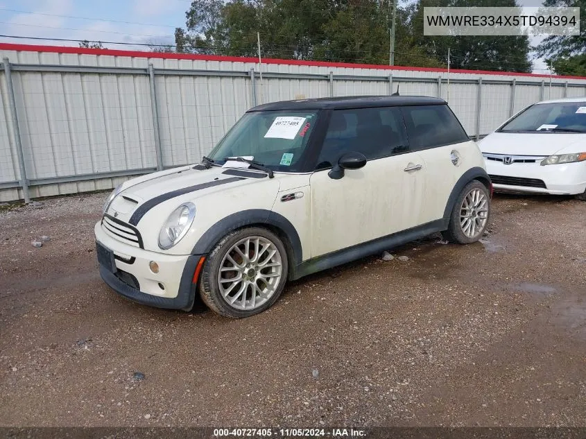 2005 Mini Cooper S VIN: WMWRE334X5TD94394 Lot: 40727405