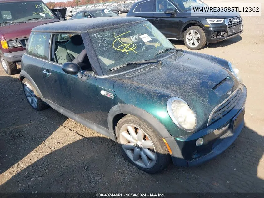 2005 Mini Cooper S VIN: WMWRE33585TL12362 Lot: 40744861